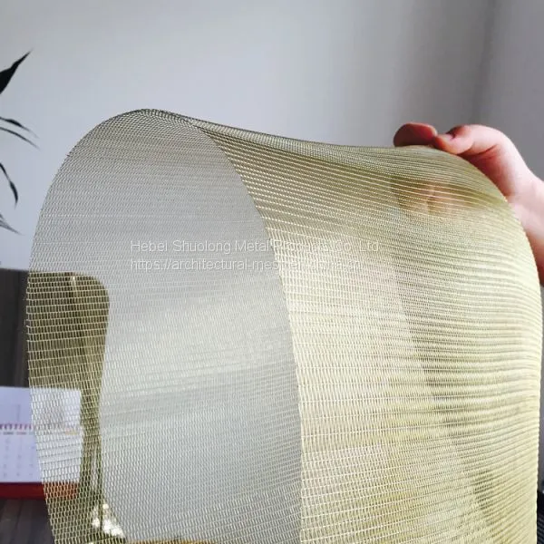 XY-R-01 GOLD WIRE MESH FOR GLASS LAMINATED photo-3