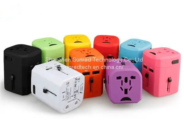 Hot Selling UAE Travel Adapter With 2 USB Universal Adapter All in One Power Adaptor for Medicine Gifts photo-4