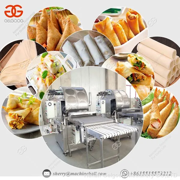 Automatic Injera Maker Lumpia Making Spring Roll Wrapper Machine Price photo-4
