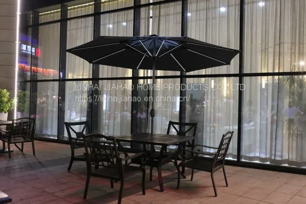 300-8 Market Umbrella With LED Straight Light photo-2