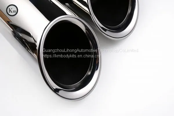 Km for Macan GTS Style 95B 2014-2017 Exhaust Tip Exhaust Pipes Muffler Tips Tail Pipe Black Titanium photo-4