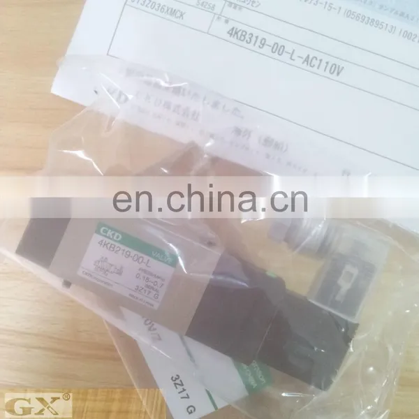 Stainless Steel Air Pneumatic Control Solenoid Valves CKD Pneumatic Solenoid Valve 4KB219-00-L-AC110V photo-2