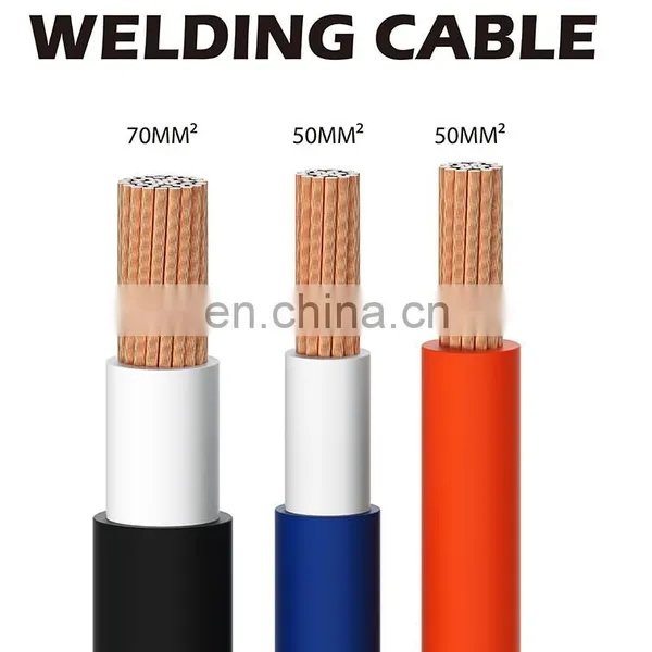 Bare Copper Conductor Rubber Sheathed Welding Cable 70mm Welding Cable photo-6