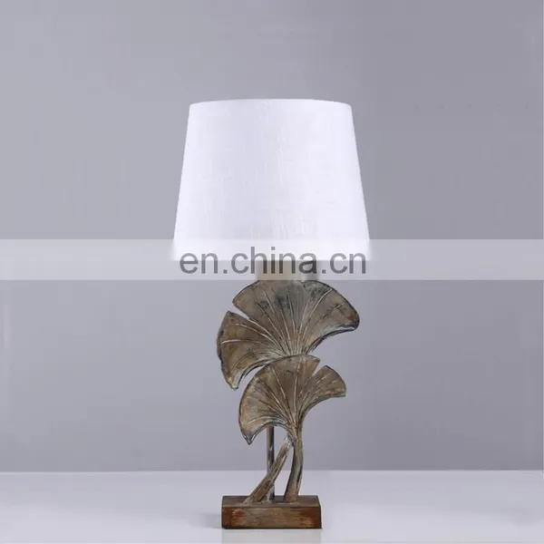 Factory Cheap Wholesale Light Fixtures Vintage Leaf Shape Bedroom Desk Lamp for Hotel Home photo-2