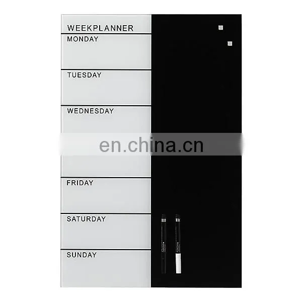 Hot Sale Glass Magnetic Whiteboard Planner Calendar for Office photo-2