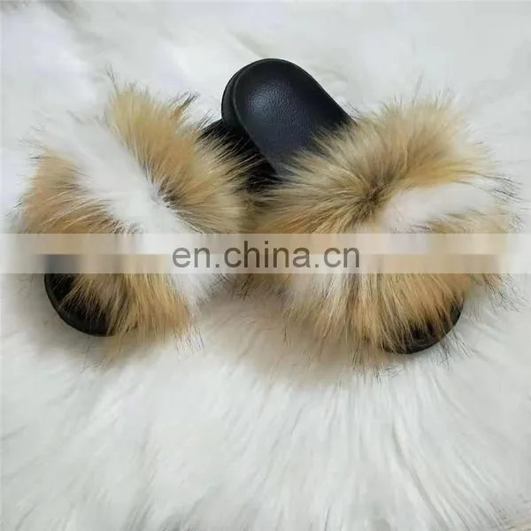Hot Sale Summer Beautiful Design Soft Fur Sandal Shoes photo-3