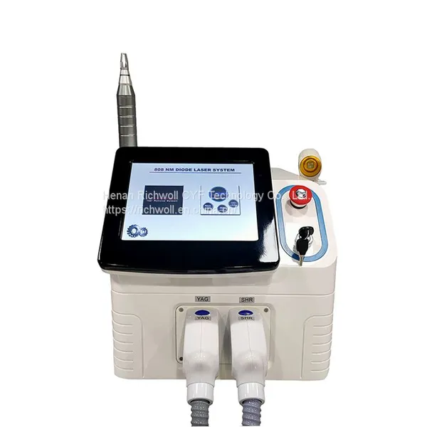 2 In 1 Nd Yag 755nm 808nm 1064 nm Diode Laser Hair Removal Machine q Switch Tattoo Removal Machine Yag Laser photo-4