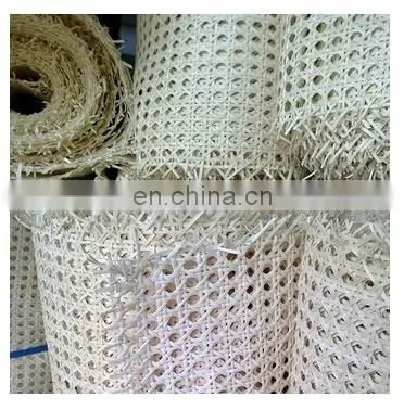 High Quality Natural Mesh Rattan Cane Webbing Roll Woven Bleashed Rattan Webbing Cane photo-4