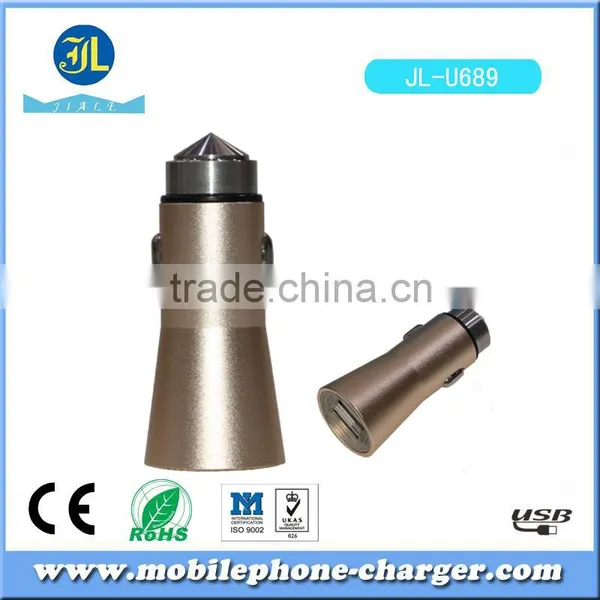 High Quality With Blister Box OEM Customized Car Charger 12V Metal Casing Auto Charger