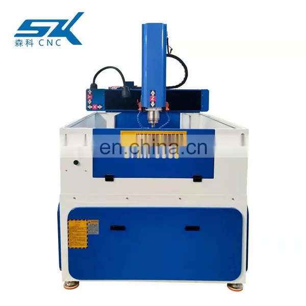 SENKE Hot Sale SKM-6060 CNC Router Half Cover 3 Axis Aluminum Copper SS Iron Milling Machine photo-4