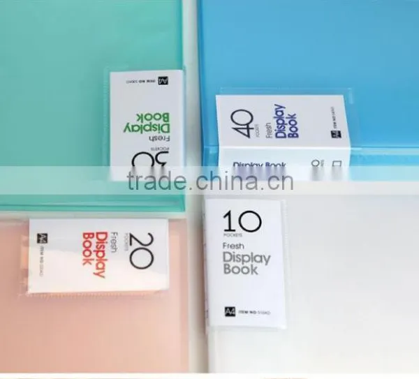 2015 High Quality Refiliable pp Display Pocket File Presentation Clear Book photo-4