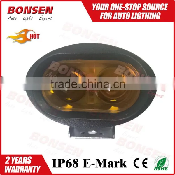 Warehouse 20w 10w 9v-30v Oval LED Forklift Light Working Driving Warning Safety Light Waterproof Crees White/yellow/blue photo-4