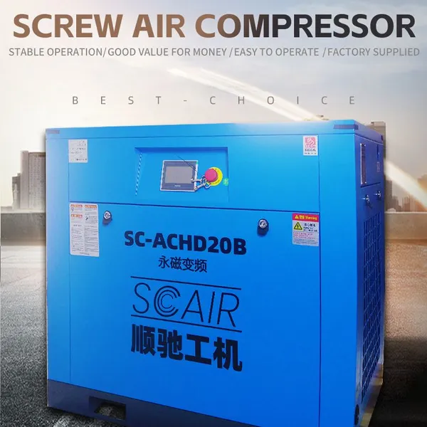 SCAIR 20HP 1.2MPa Pharma Compressor for Blister Packaging & Serialization Systems