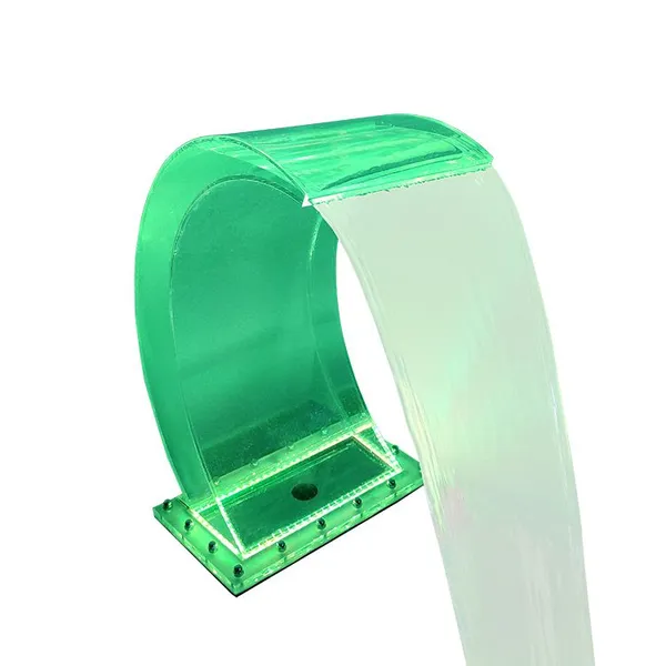 Acrylic Material LED Light Sheer Waterfall Electric Water Fountain for Sale photo-4