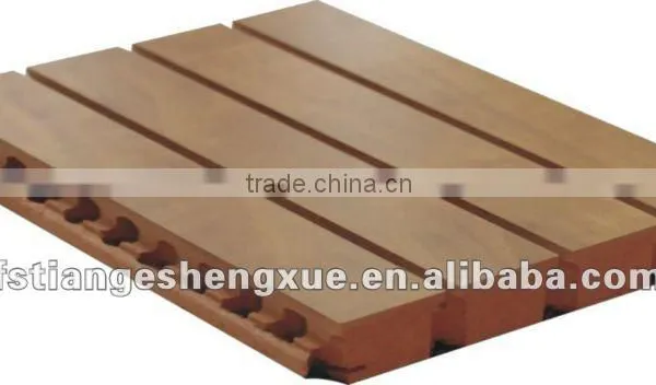 3d Mdf Grooved Wooden Auditorium Cheap Diffuser Acoustic Panel photo-2