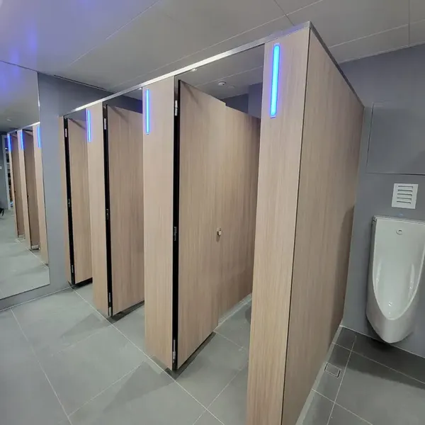 Chinese Manufacture Hpl Panel Commercial Bathroom Stall Public Toilet Cubicle Partition Water Resistant Office Toilet Partition photo-3