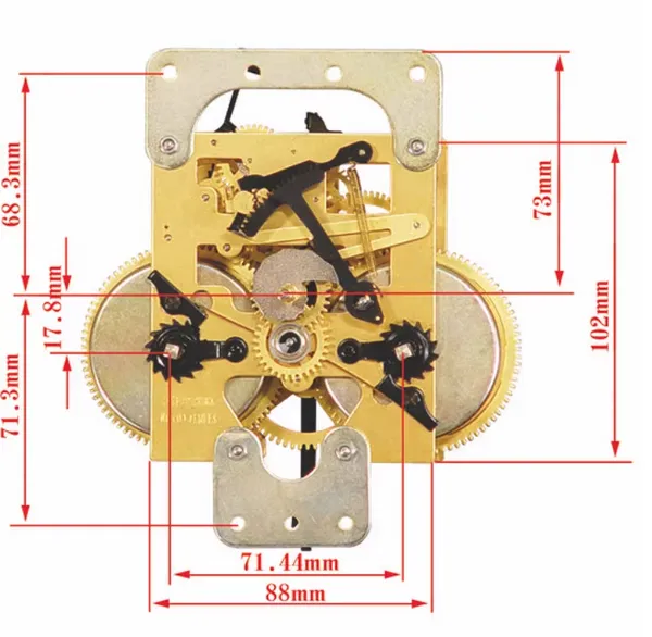 Mechanical Clock Movement 15days & 31days photo-5