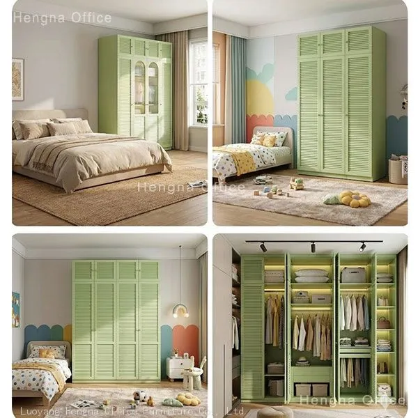 Custom Steel Wardrobe Cabinet | Anti-Mold Steel Wardrobe With Louvered Door | for Canberra Australia