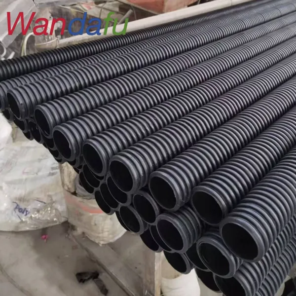 Wandafu Corrugated Perforated Permeable Pipe Flexible Permeable Pipe Cloth Wrapped Pipe HDPE Agricultural Drainage and Irrigation Special photo-3