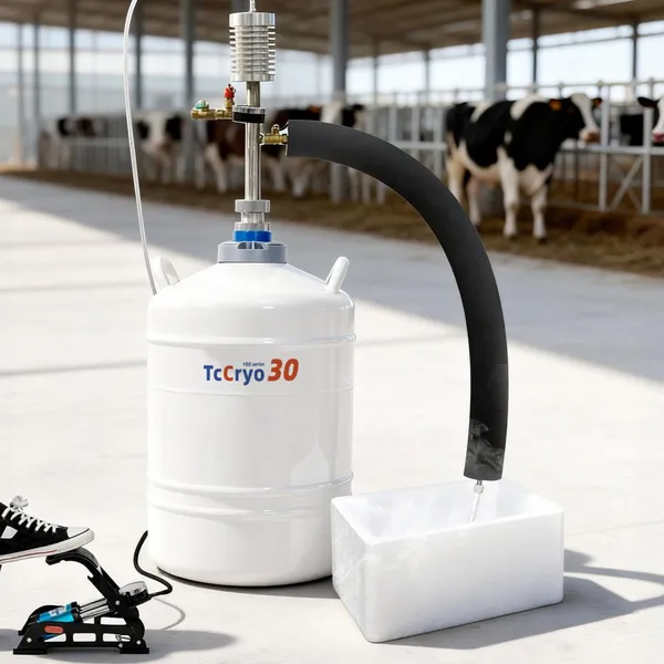 South Africa Liquid Nitrogen Manual Pump Foot-operated Liquid Nitrogen Pumps TcCryo Liquid Nitrogen Pump