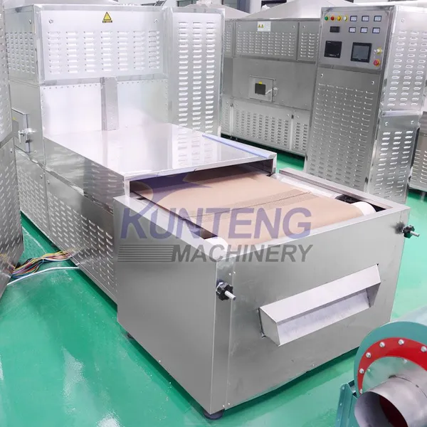 Industrial Yellow Mealworm Crayfish Spices Lotus Leaves Microwave Sterilization and Drying Machine photo-3