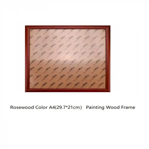 A4 (29.7*21cm) Xuan Paper Hard Paper Protection Artwork Business Certificate Wood Frame photo-5