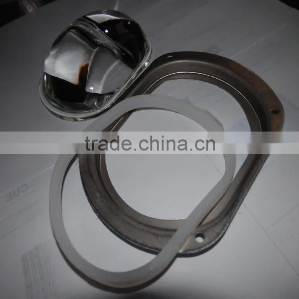 100W Oval LED Borosilicate Glass Lens With Street Light 120x60 Degree photo-3