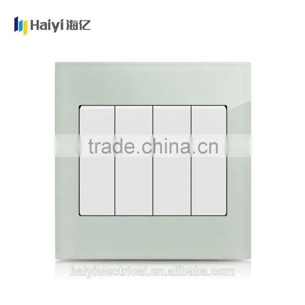 Haiyi Hot Selling Wall Switch 2 Gang 2 Way Electrical Wall Switch photo-3