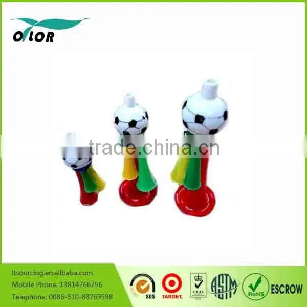2016 Hot Sellong Football Shape Plastic Whistles Kids' Toys Kids Plastic Ski Toys