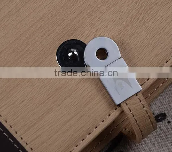 Multi-color Leather Diary With Usb Stick,ring Binder Notebook Power Bank Quality Choice photo-4