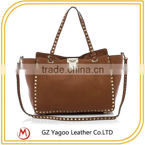 Cheap Guangzhou Lady Handbag Rivet Market Size Handbags photo-2