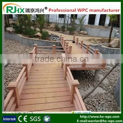 Extruded Plastic Composite Decking With Teak Color/wpc Crack-resistant Decking photo-2