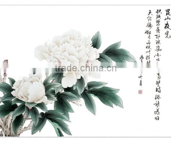 High Quanlity Home Decor Wall Hanging Flower Painting Custom photo-2
