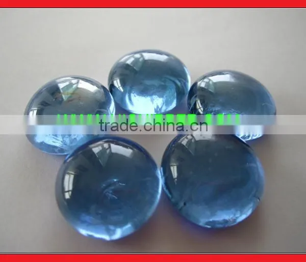 Black Colored Decorative Fire Pit Cashew Shape Glass Gems photo-4