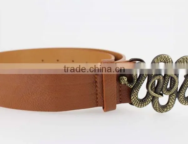 2015 Vintage Style pu Casual Belt for Women With Snake Shape Buckles in Yiwu photo-6