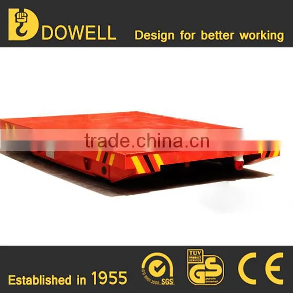 Heavy Duty Flat Cart & Flat Free Cart 10-300t Cable Reel Power Rail Transfer Cart