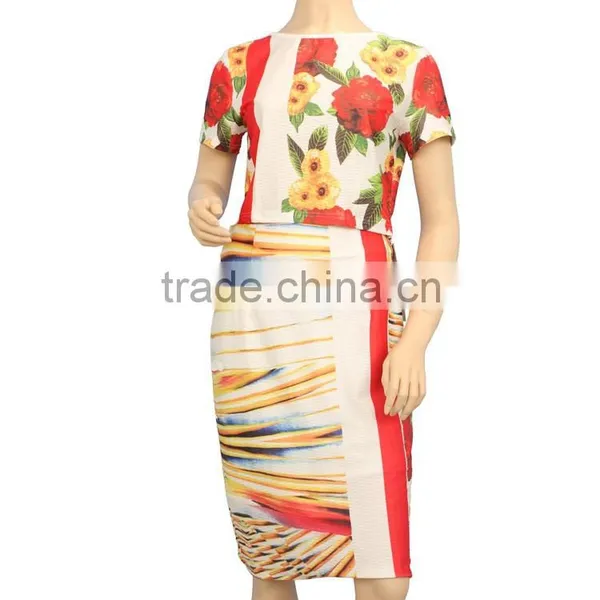 2015 Newest Design Women Suit Printed Elegant ol Ladies Suit photo-2