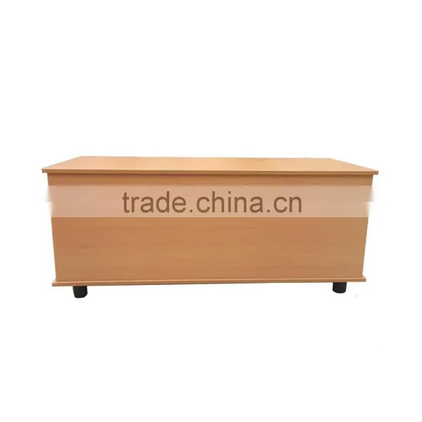 Large Beech Wooden Black Ottoman Storage Chest With Lid - Trunk, Chest, Bedding Box photo-3