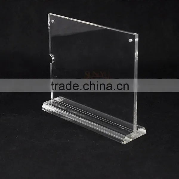 Mini Magnetic Flat Transparent Photograph Photo Acrylic Frame With Thick Tray photo-4