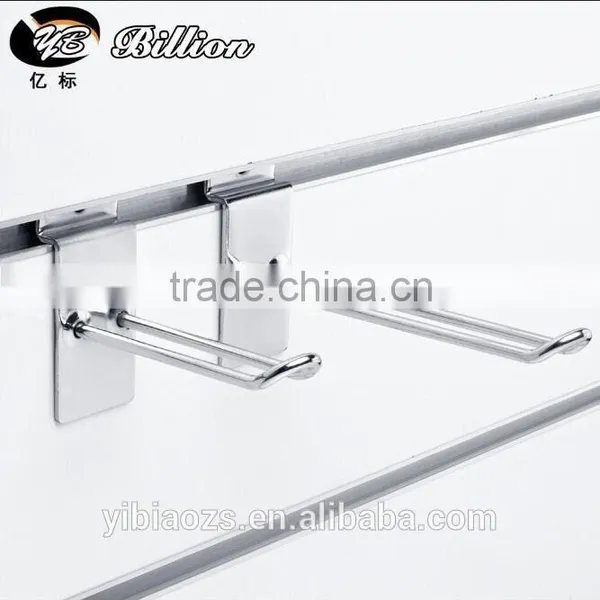 Hanging Hooks Supermarket Slatwall Board Hooks Chrome Display Stand Hook photo-2