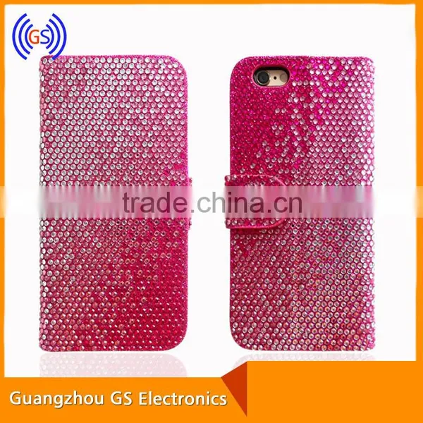 Customs OEM Bling Flip Wallet Leather Case for Samsung Galaxy S7 Active photo-4