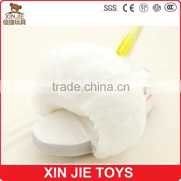 Nice Design Plush Unicorn Slippers ISO9001 Plush Slippers Manufacturer New Design Girls Plush Animal Slippers Quality Choice photo-2