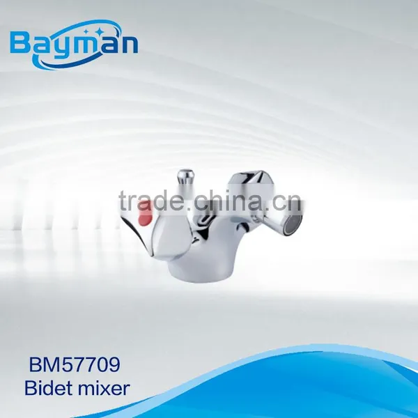 Double Handle Brass Body Brass Cartridge Bidet Mixer Faucet (BM57709)