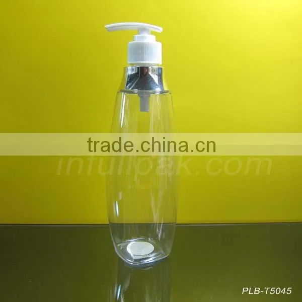 500ml Clear PET Shampoo Bottle