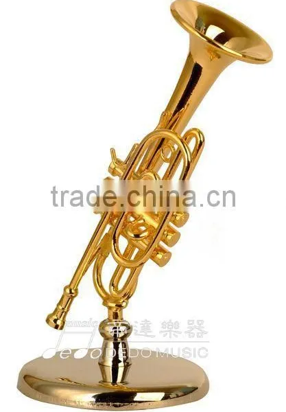 1/6 Size Gold Plated Music Instrument Shaped Music Art of Flute photo-3