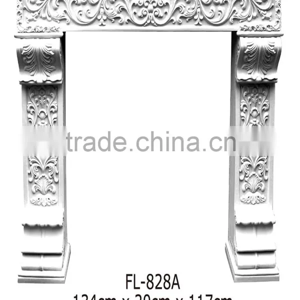Polystyrene High Quality Beautiful PU Decorative Window Surrounds/marble Fireplace Surround photo-5
