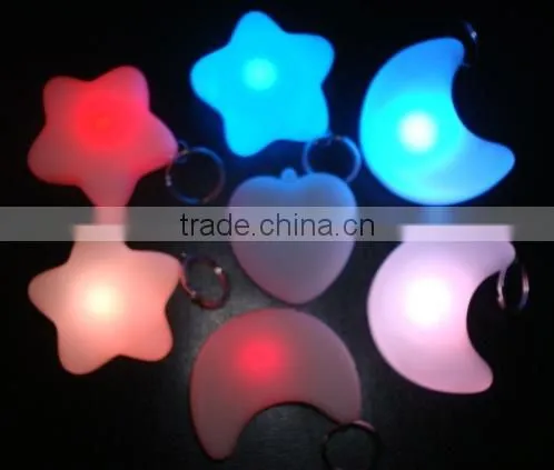 Led Keychain,star Keychain,flashing Star Keychain,promotion Gift