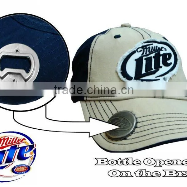 Cotton Twill Fahsion Embroidery New Design Bottle Opener Baseball Cap photo-2