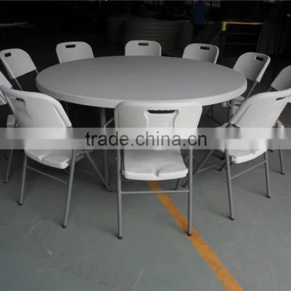 6ft Round Plastic Folding Table photo-4