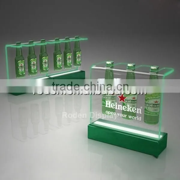 Cheap Price Laser and LED Multi Wine Bottle Display Holder for Barware